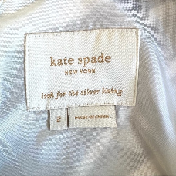 KATE SPADE Dorothy Brown Cream Zebra Print Dress Cutout Back Mini Shift Size 2 - Picture 9 of 13